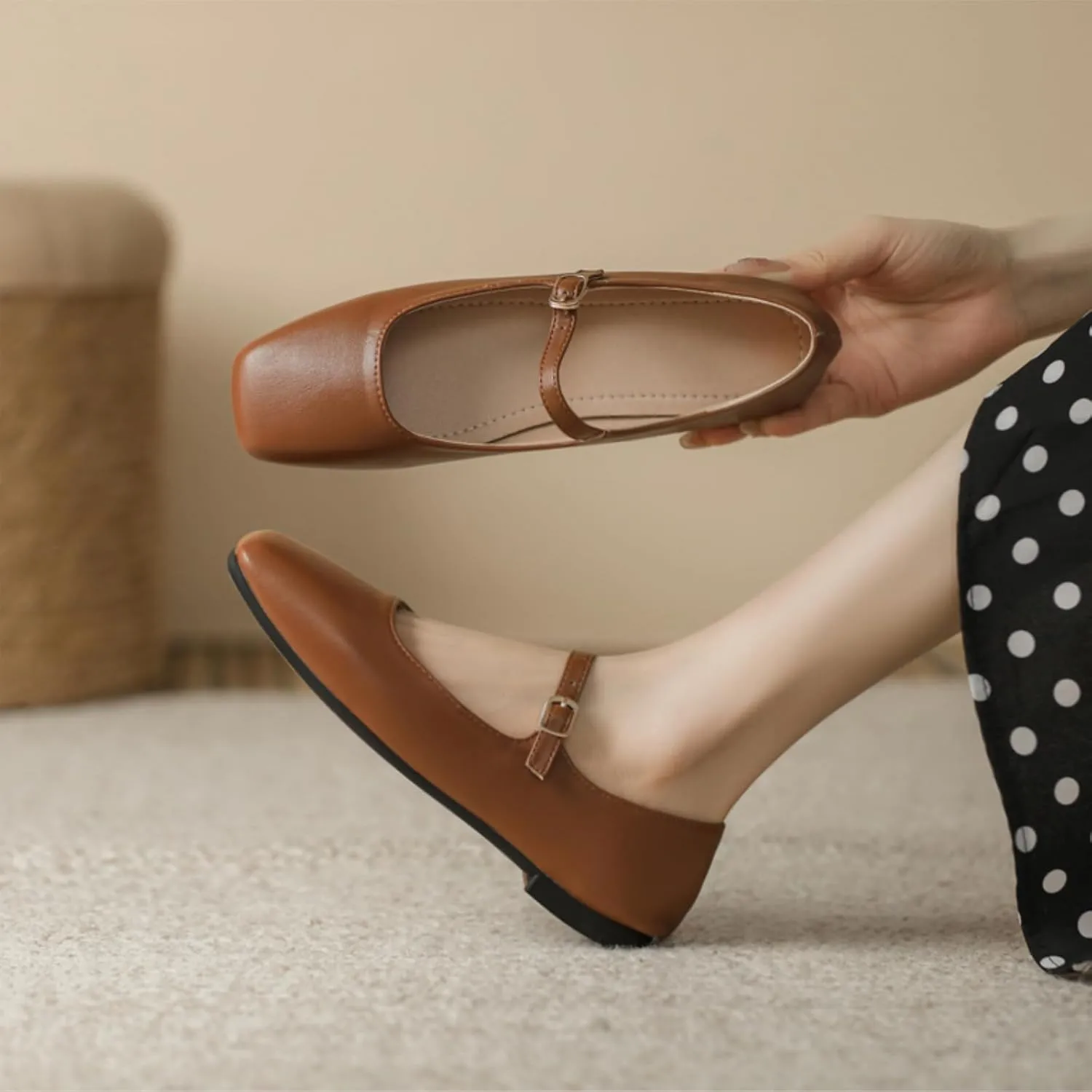 UOQAPRE Mary Jane Shoes for Women Gothic Shoes Womens Chunky Heel Oxford Dress Shoes School Uniform Pumps Shoes for Girl