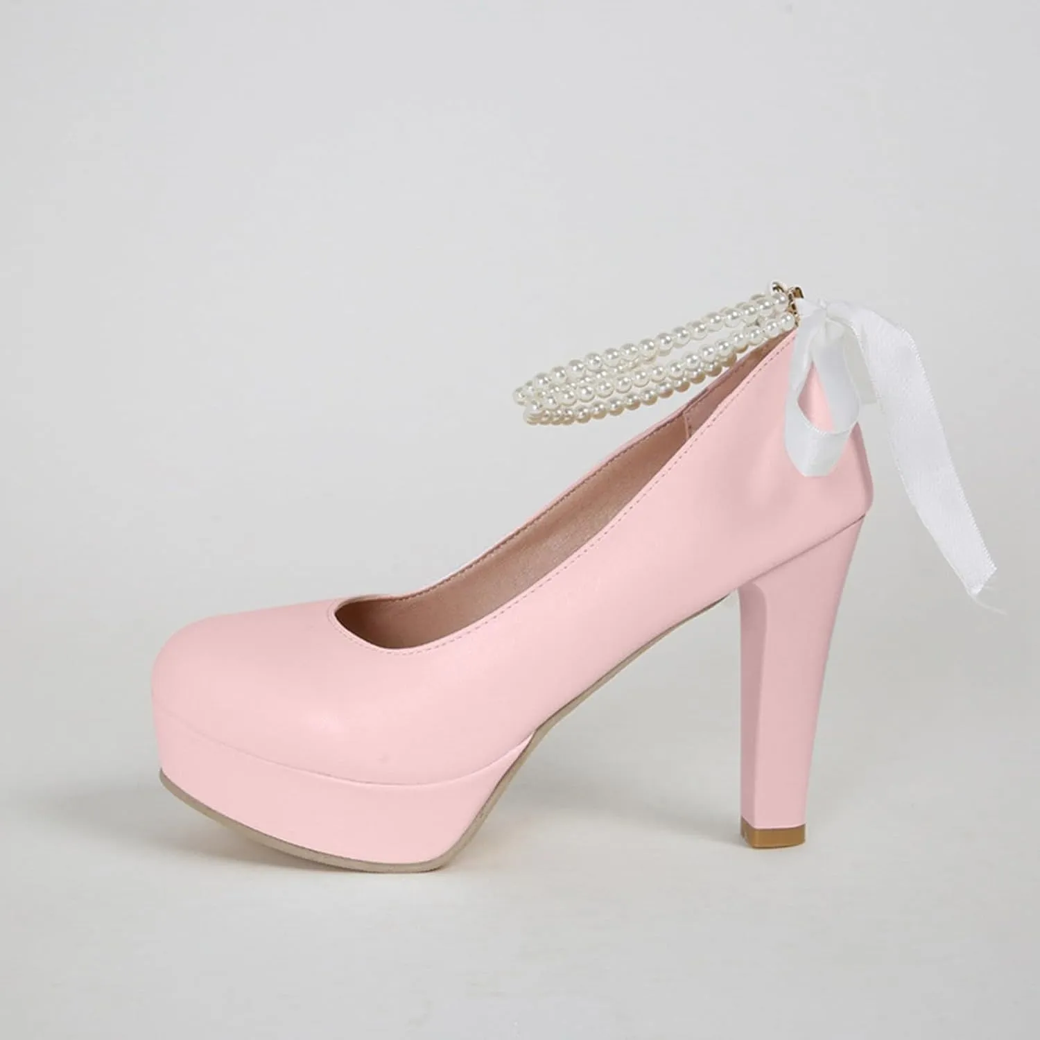Vintage Chunky Heel Mary Jane High Heels for Women Thick Sole Comfortable Dress Shoes Elegant Party Wear