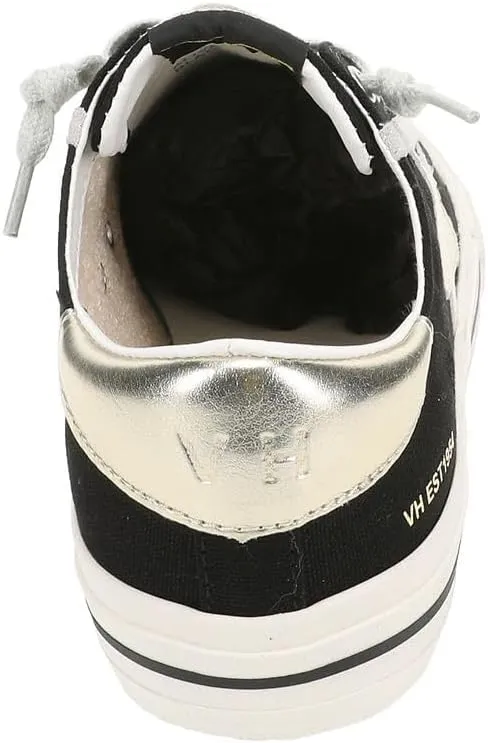 Vintage Havana Womens Alive Metallic Glitter Slip On Sneakers Shoes Casual - Gold