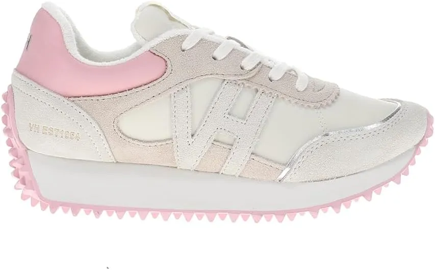 Vintage Havana Womens Cosmic Lace Up Sneakers Shoes Casual - Off White, Pink