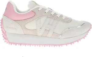 Vintage Havana Womens Cosmic Lace Up Sneakers Shoes Casual - Off White, Pink