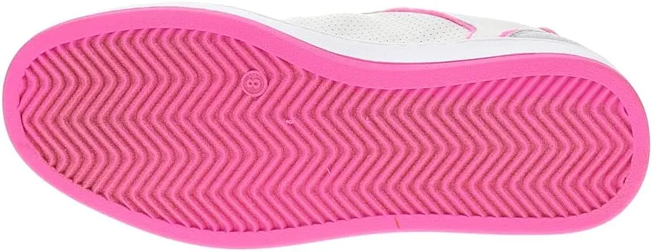 Vintage Havana Womens Delma 2 Perforated Lace Up Sneakers Shoes Casual - Pink, White