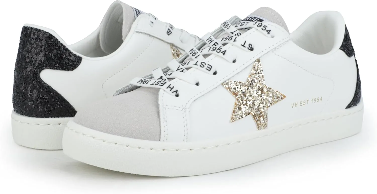VINTAGE HAVANA Women’s Fashion Sneakers | Casual Lace up Low Top Tennis Shoes | Cute Trendy Dressy Sneakers