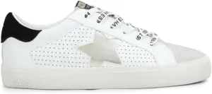 Vintage Havana Womens Gadol Perforated Metallic Slip On Sneakers Shoes Casual - Silver, White