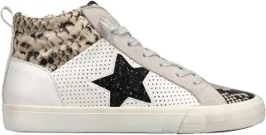 Vintage Havana Womens Lester Perforated High Slip On Sneakers Shoes Casual - Grey