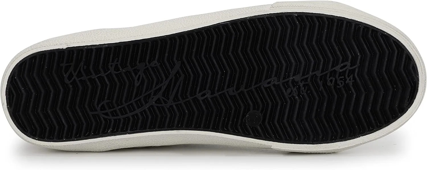 Vintage Havana Womens Lester Perforated High Slip On Sneakers Shoes Casual - Grey