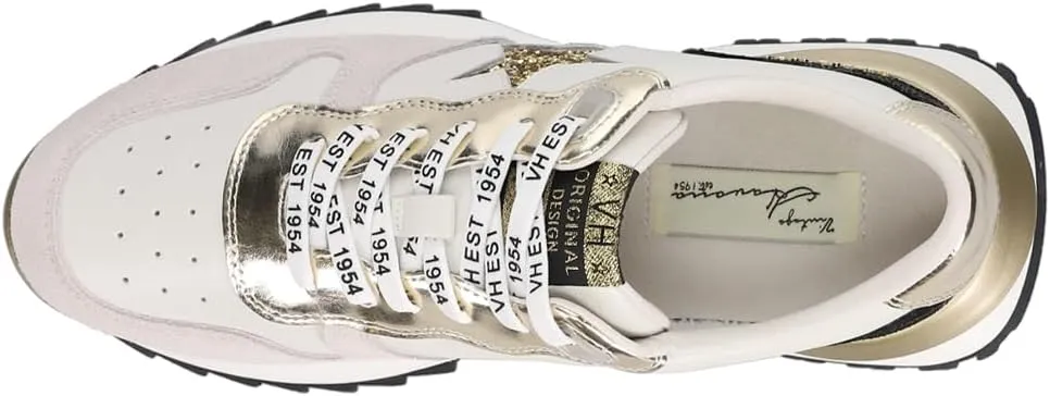 Vintage Havana Womens Major Glitter Platform Slip Onsneakers Sneakers Shoes Casual - Black, Silver, White