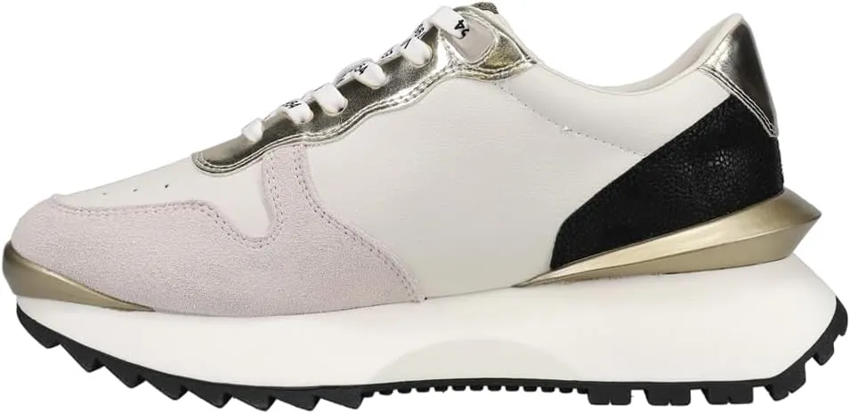 Vintage Havana Womens Major Glitter Platform Slip Onsneakers Sneakers Shoes Casual - Black, Silver, White
