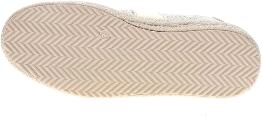 Vintage Havana Womens May Metallic Espadrille Sneakers Shoes Casual - Gold, Off White