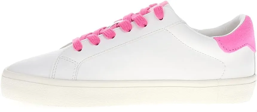 Vintage Havana Womens Original Perforated Lace Up Sneakers Shoes Casual - Pink, White