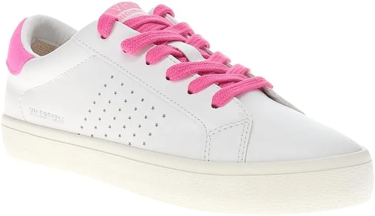 Vintage Havana Womens Original Perforated Lace Up Sneakers Shoes Casual - Pink, White