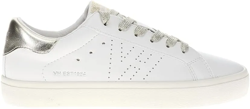 Vintage Havana Womens Vintage Perforated Lace Up Sneakers Shoes Casual - Gold, White