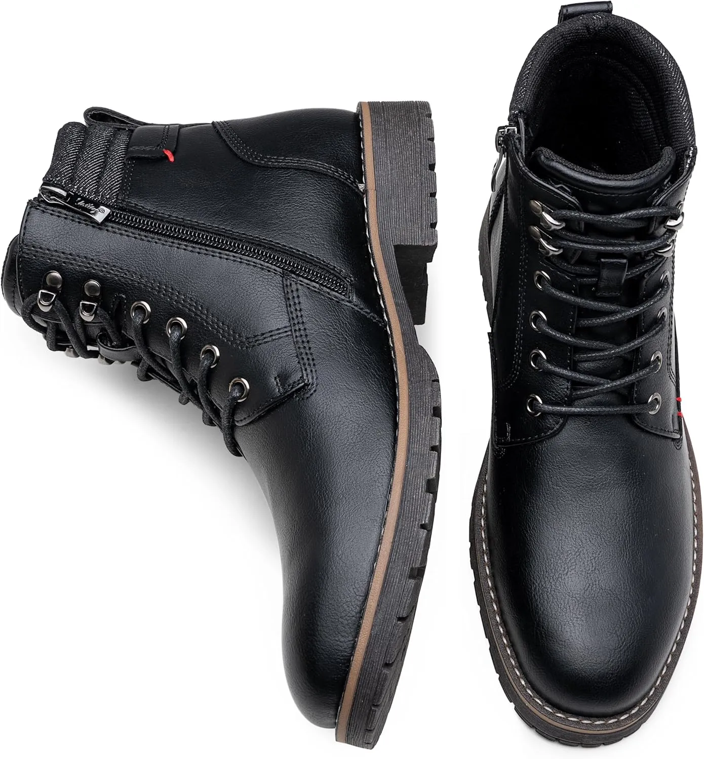 Vostey Men's Boots Boots for Men Casual Boots Motorcycle Combat Ankle Dress Boots Mens