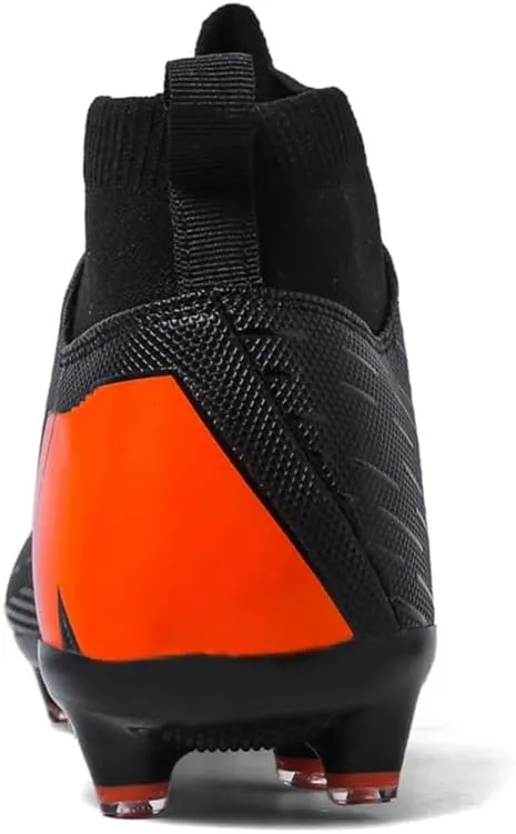 WILTENA Unisex Fashion Womens High Top Lightweight Soccer Cleats Mens Classic Football Boots Shoes