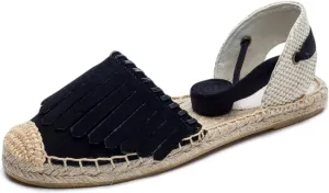 Women Espadrille Lace Up Flats Comfortable Summer Breathable Espadrille Sandals Adjustable Shoelace Dating Work Travel