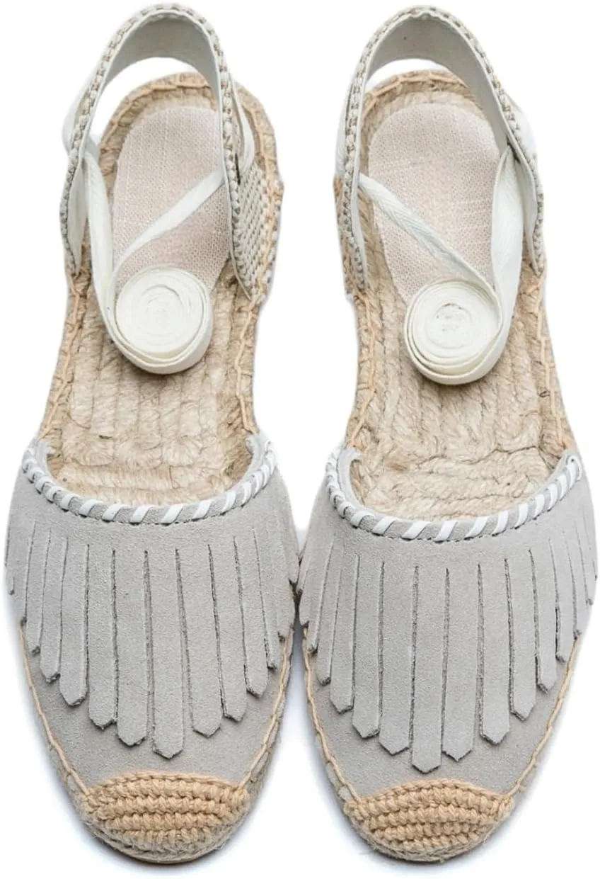 Women Espadrille Lace Up Flats Comfortable Summer Breathable Espadrille Sandals Adjustable Shoelace Dating Work Travel