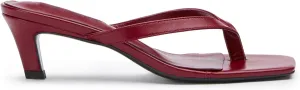 Women Kitten Heel Thong Sandals Square Open Toe Flip Flop Sandals Low Heel Fashion Party Dress Heeled Sandals