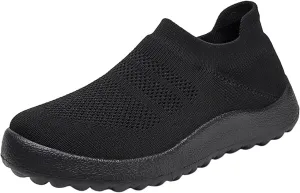 Women Sneakers Black and White Women's Slip On Shoes Size 10 Wide Width Womens Hiking Shoes with Arch Support Trendy Wedge Sneakers for Women 2023 Slip On Sneakers Woman