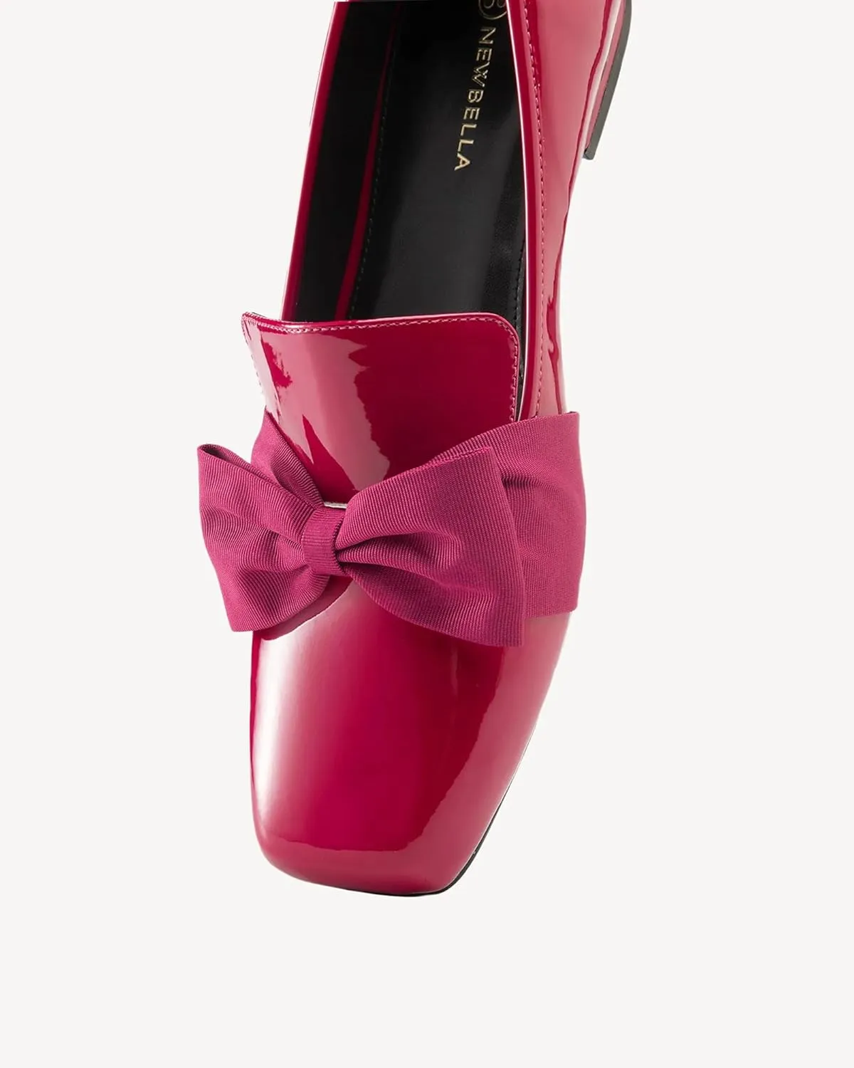 Women Square Toe Flat Loafers with Wide Last Daily, Large Size Dressy Shoe Slip On Flats Shoes