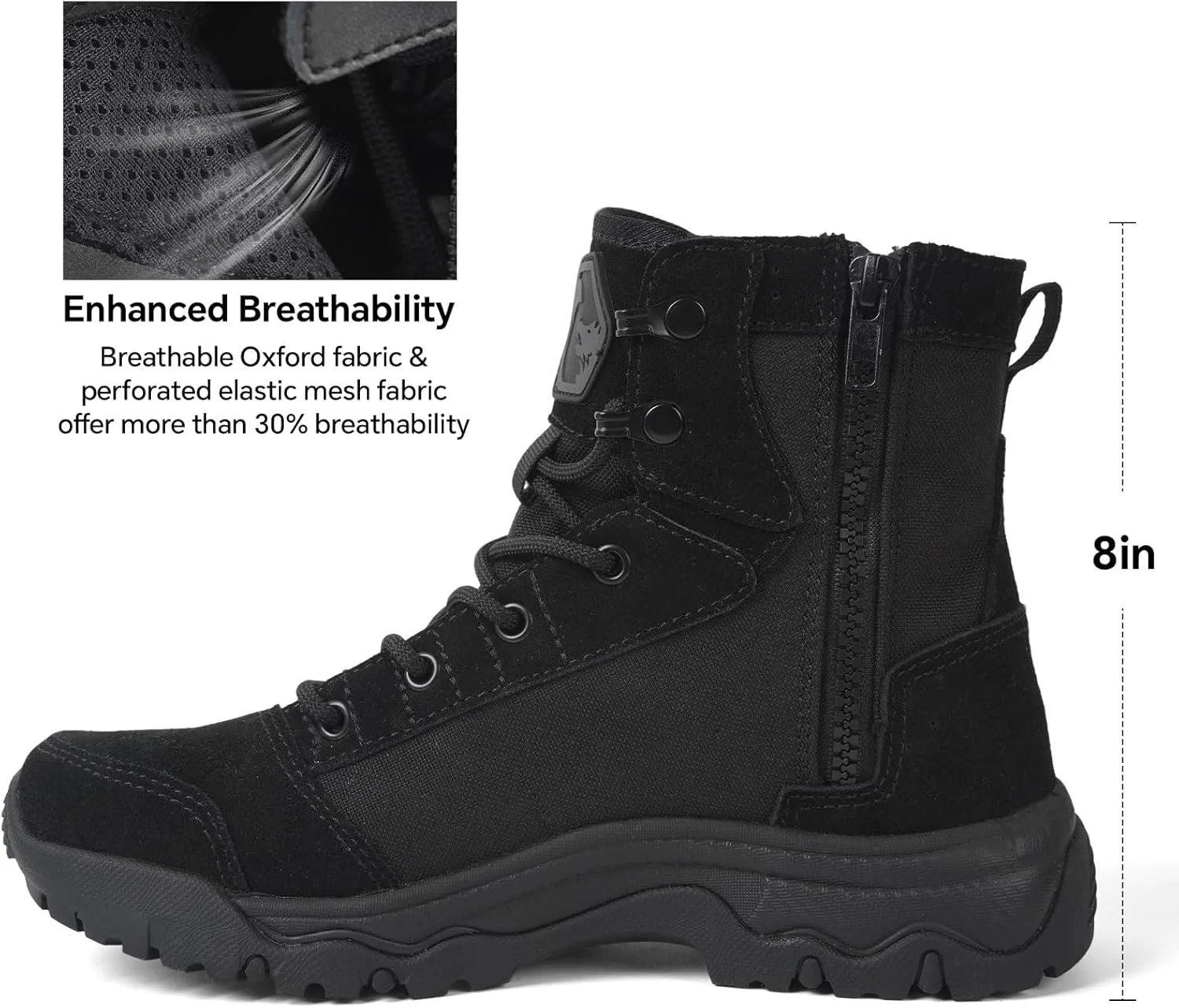 Women's 6 Inch Lightweight Tactical Combat Boots - Army Desert Boots