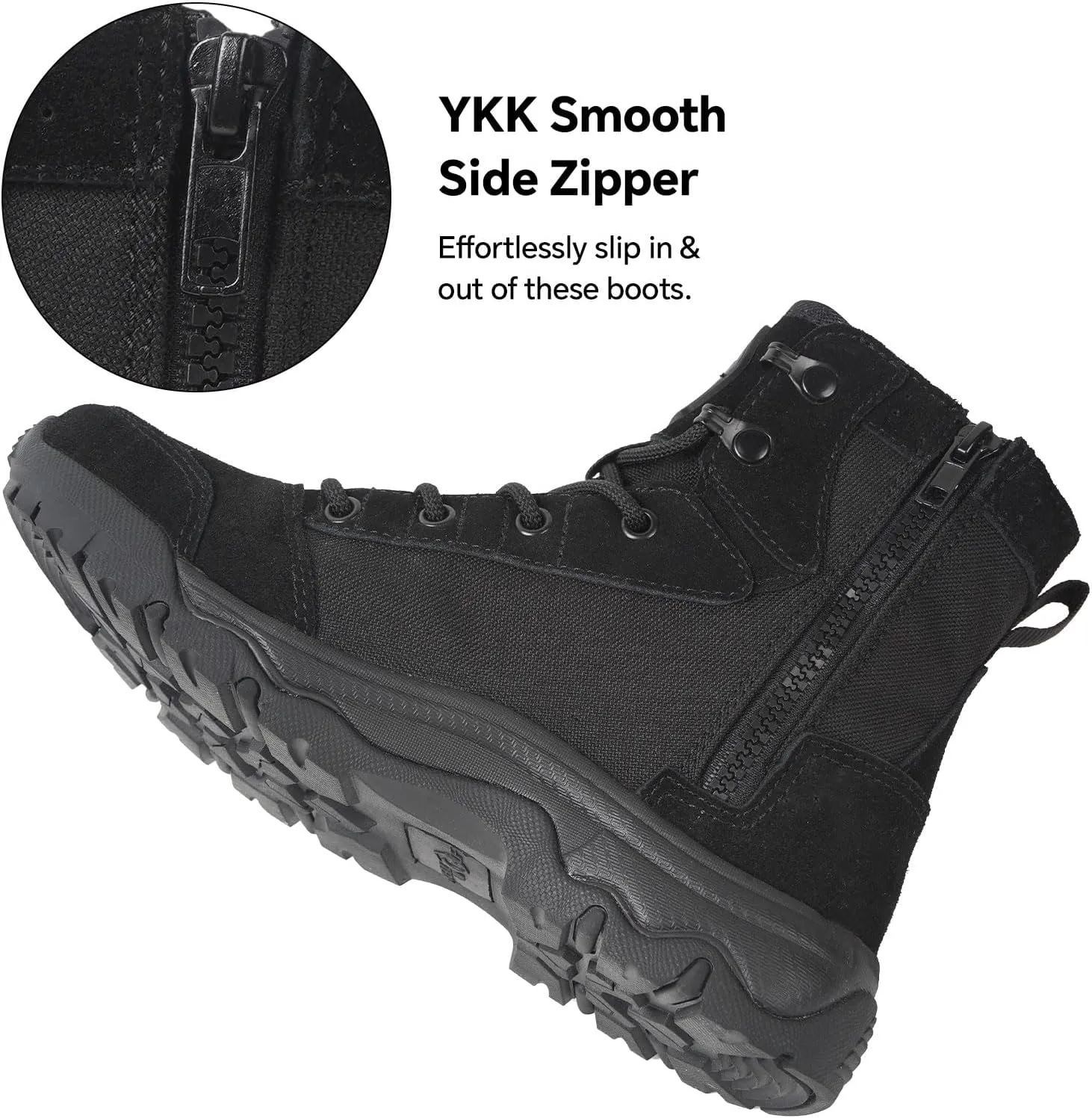 Women's 6 Inch Lightweight Tactical Combat Boots - Army Desert Boots
