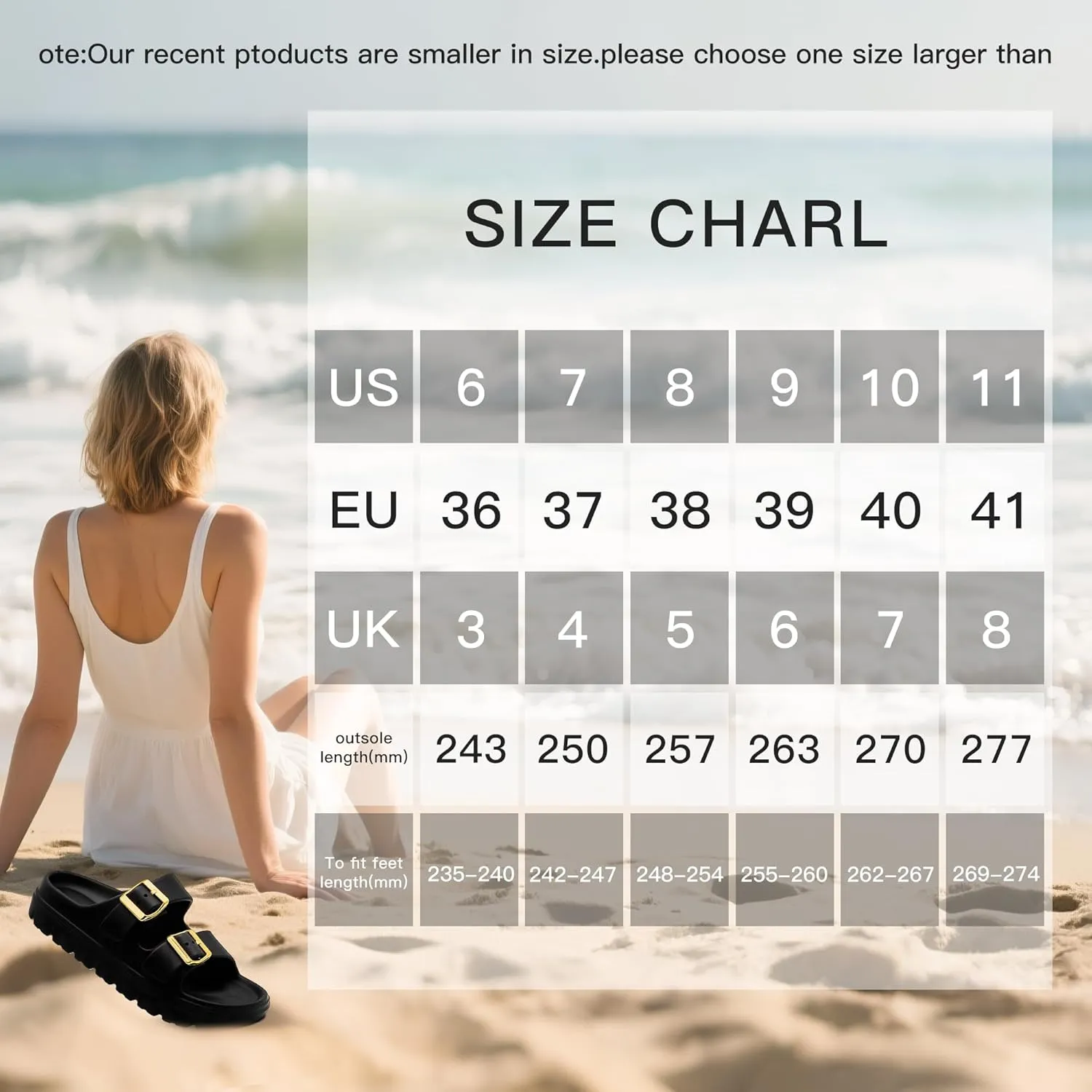 Women's Adjustable Double Strap Orthopedic Sandals - Waterproof High-Resilience EVA Platform Slides with Arch Support, Non Slip Recovery Slippers for Beach Pool Outdoor