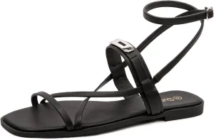 Women's Ankle Strap Flat Sandals Comfort Gladiator Sandal Summer Casual Fisherman Sandals Open Toe Adjustable Buckle Slippers