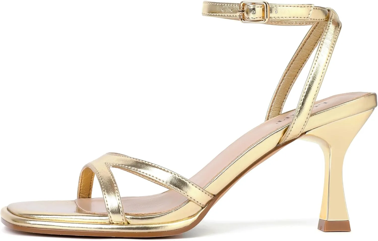 Women's Ankle Strap High Heel Sandals, Square Open Toe Chunky Heel High Heels, Suitable For Daily Party Wedding Wear