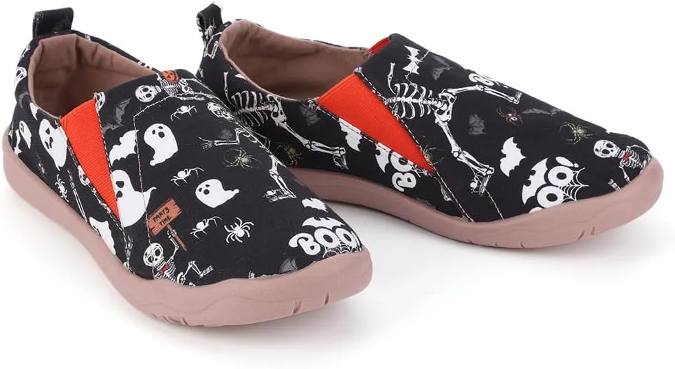 Women's Art Painted Casual Loafers Lightweight Slip On Canvas Walking Shoes Casual Flat Shoes Comfortable Boat Shoes Ladies Travel Shoes