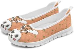 Women's Art Painted Travel Shoes Dress Shoes Slip On Casual Flying Mesh Loafers Lightweight Comfort Fashion Outdoor Sneaker for Ladies US Size 6-11