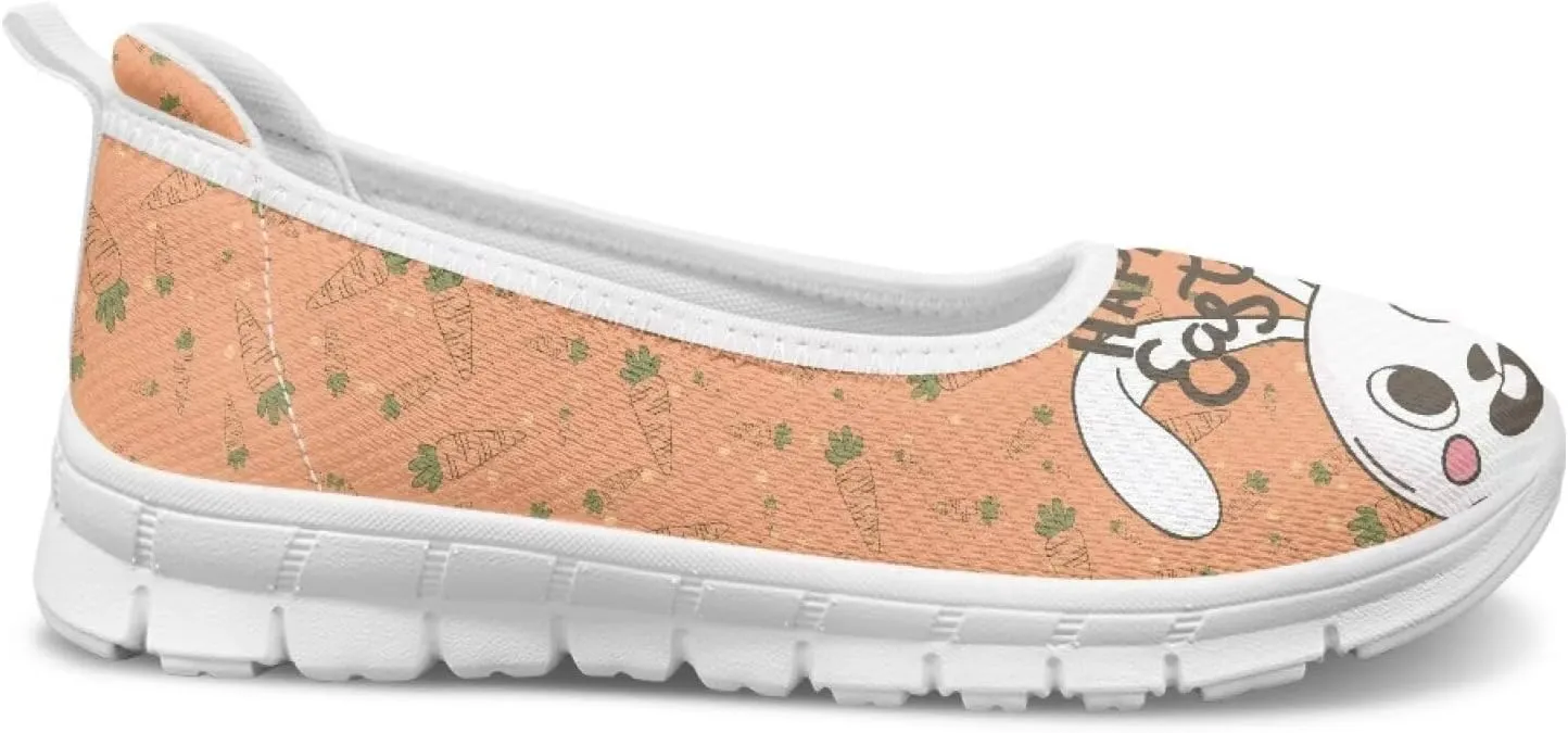 Women's Art Painted Travel Shoes Dress Shoes Slip On Casual Flying Mesh Loafers Lightweight Comfort Fashion Outdoor Sneaker for Ladies US Size 6-11