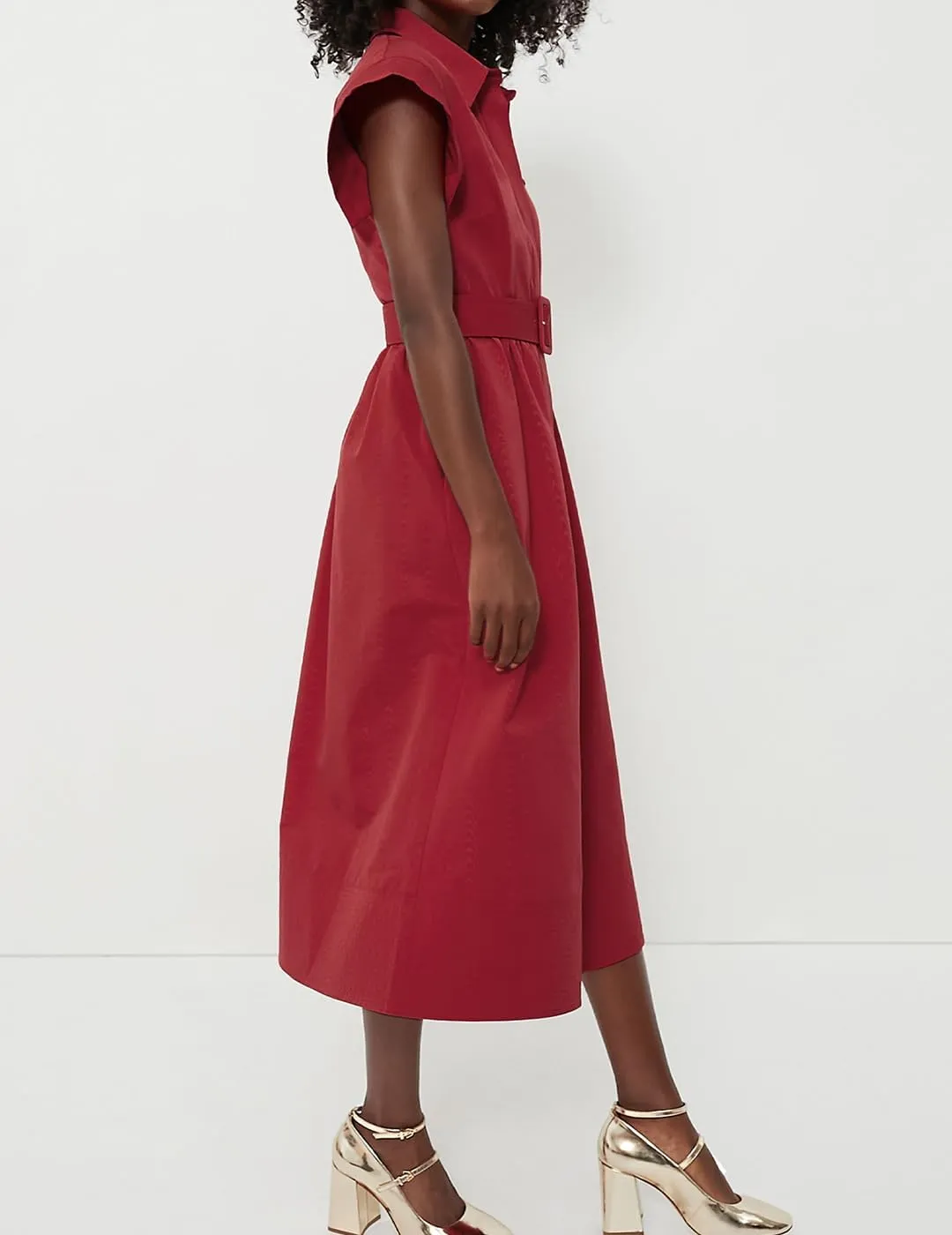 Women's Casual Button Shirt Dresses Short Sleeve Business Long Dresses Elegant Trench Coat with Pockets