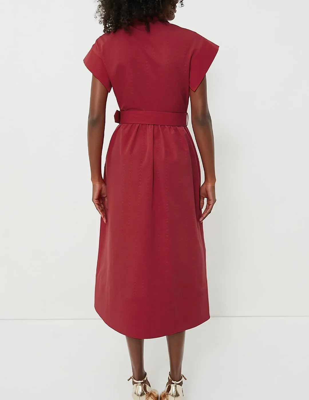 Women's Casual Button Shirt Dresses Short Sleeve Business Long Dresses Elegant Trench Coat with Pockets