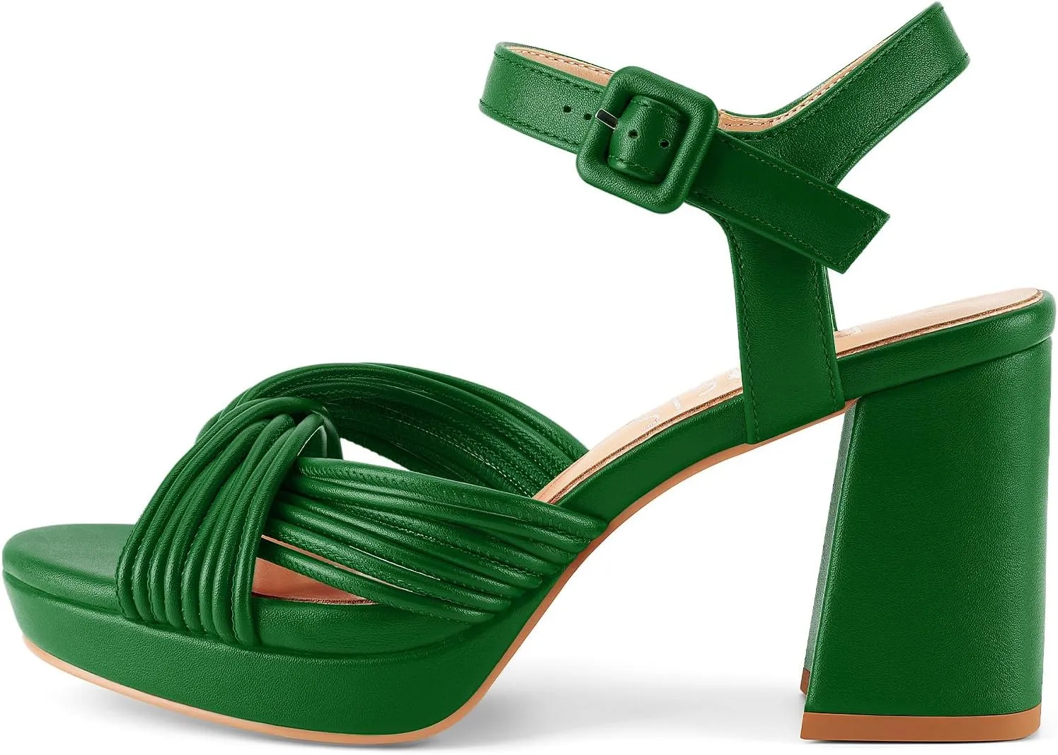 Women's Chunky Platform Heels Baby Pink Block Heeled Sandals Round Open Toe Comfy Bow Heels Slingback Sandal Wedding Party Shoes for Ladies Stylish Cute Summer