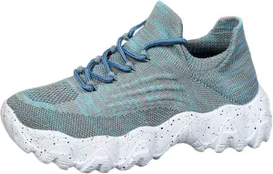Women's Comfortable Breathable Knitted Sneakers,Ortho Pro Shoes for Women,Summer Lace Up Low Top Slip On Sneakers, Lightweight Mesh Running Shoes,Women's Mesh Orthopedic Sneakers