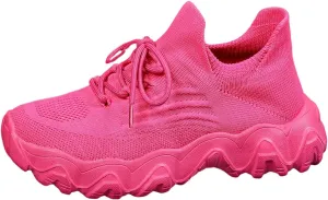 Women's Comfortable Breathable Knitted Sneakers,Ortho Pro Shoes for Women,Summer Lace Up Low Top Slip On Sneakers, Lightweight Mesh Running Shoes,Women's Mesh Orthopedic Sneakers