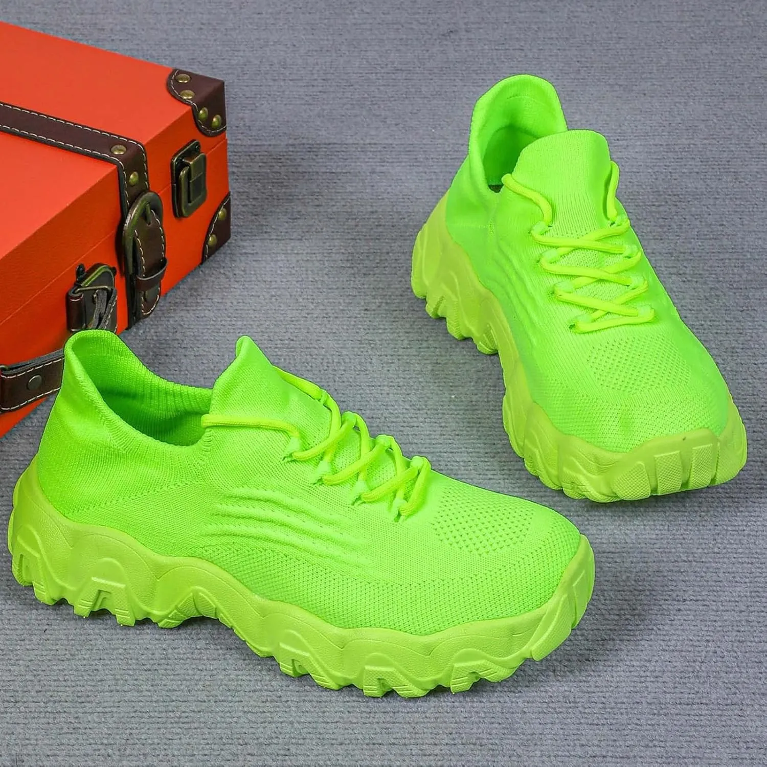 Women's Comfortable Breathable Knitted Sneakers,Ortho Pro Shoes for Women,Summer Lace Up Low Top Slip On Sneakers, Lightweight Mesh Running Shoes,Women's Mesh Orthopedic Sneakers