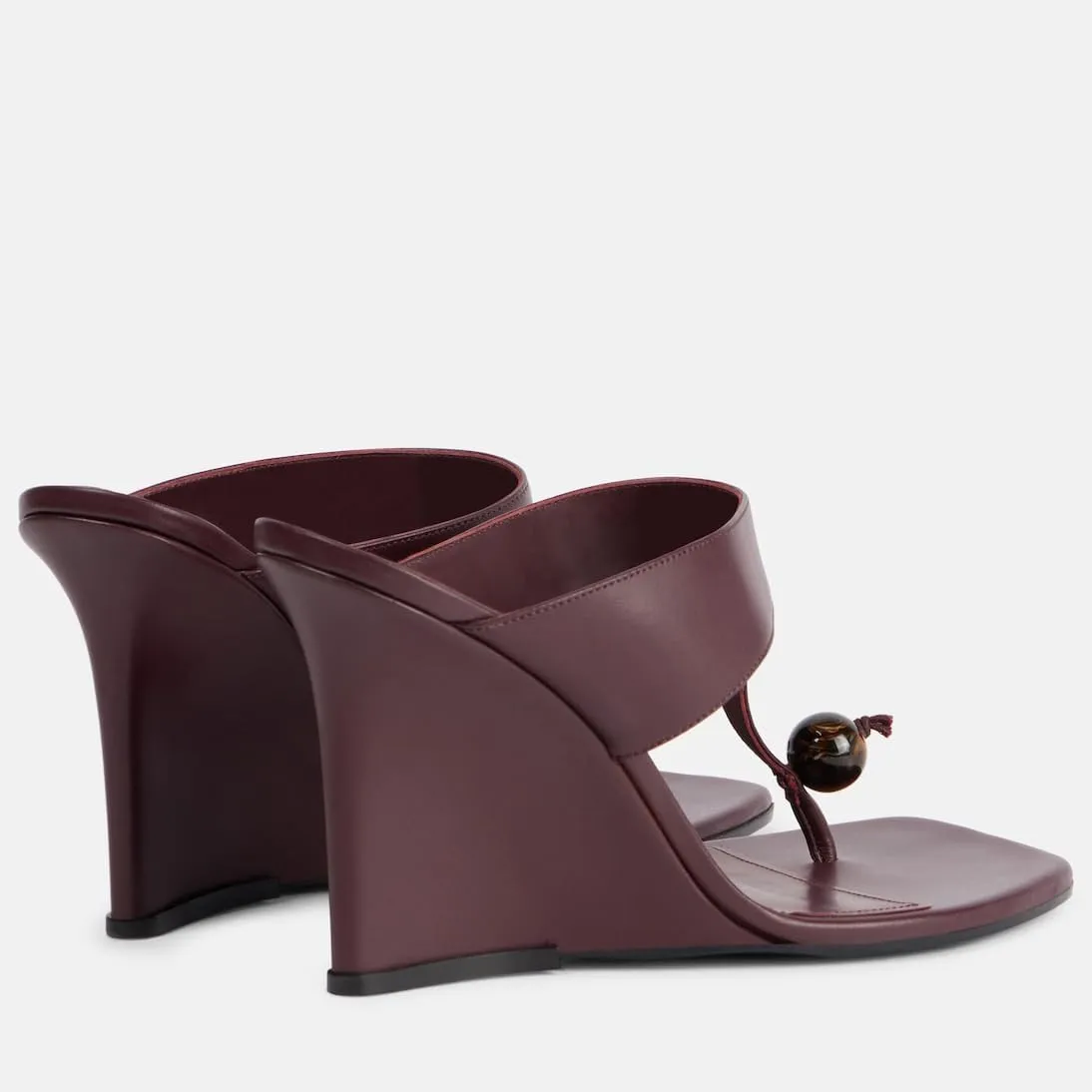 Women's Flip Flop Sandals Boho Wedge Heel Slides Stylish Tong Sandals Summer Dress Leather High Heels For Beach Wedding Party