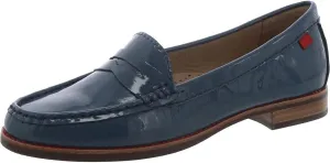 Womens Genuine Leather Comfort Slip on Penny Loafers