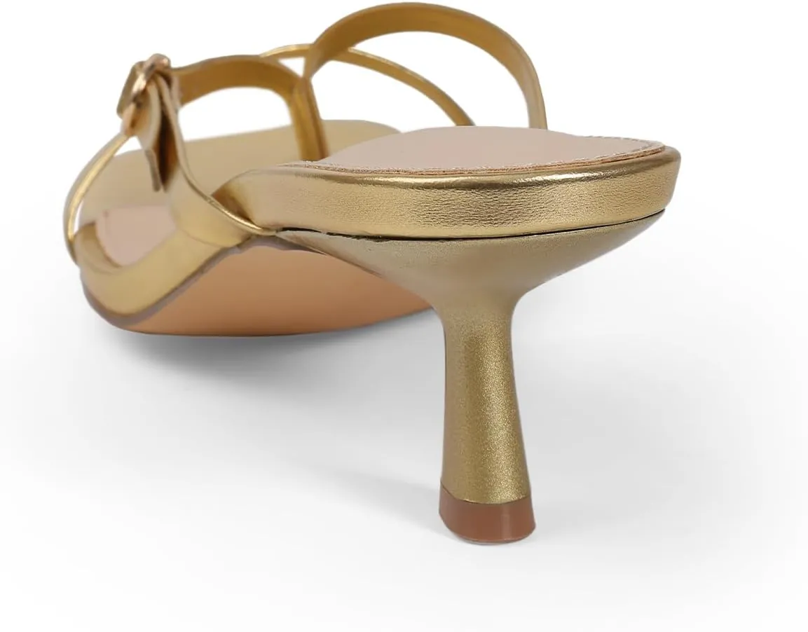 Women's kitten heels square toe flip flop mule heels dressy comfort 1.97 inches low sandal buckle cute sexy thong mules