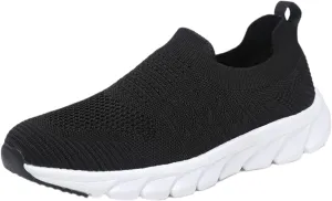 Womens Ladies Walking Running Shoes Slip On Lightweight Mens Dress Shoes Jogging Casual Shoes Trendy White Sneakers Tennis Shoe Cross Trainer Shoe