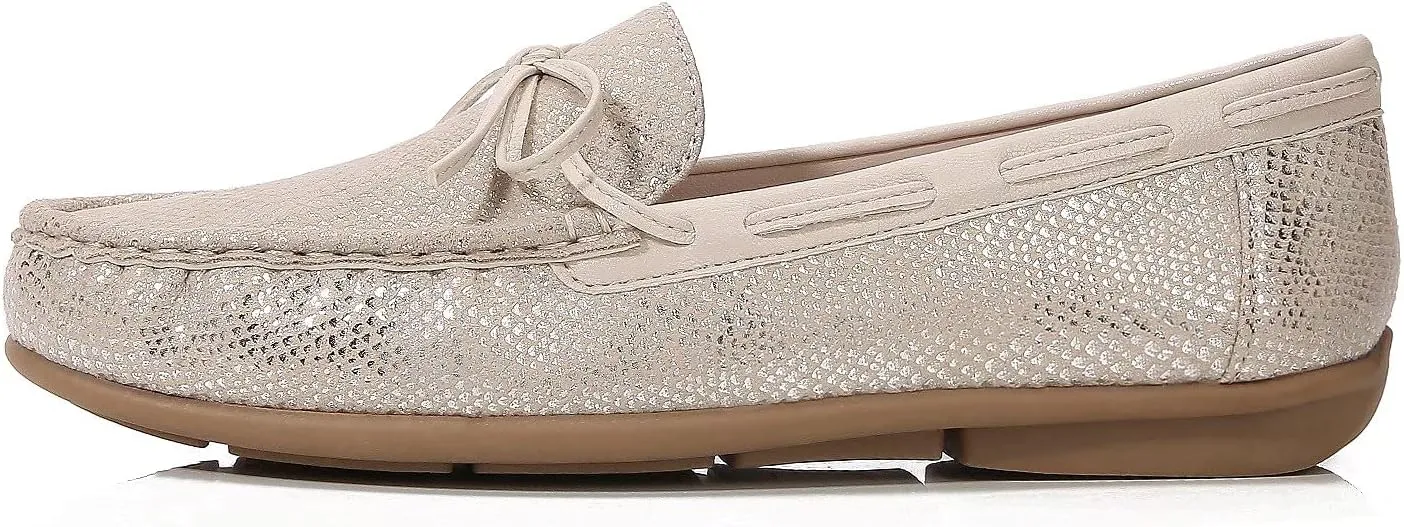 Women's Leather Penny Loafers Casual Driving Loafers Slip-On Loafer Flats Comfort Womens Boat Shoes Moccasins Walking Shoes for Women