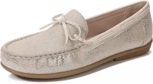 Women's Leather Penny Loafers Casual Driving Loafers Slip-On Loafer Flats Comfort Womens Boat Shoes Moccasins Walking Shoes for Women