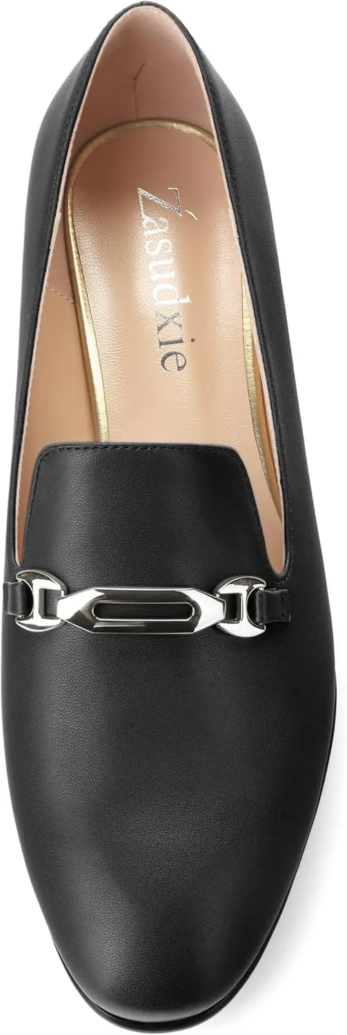 Women's Loafers, Slip On Round Toe Comfortable Flats for Women Dressy and Work, Womens Business Casual Shoes
