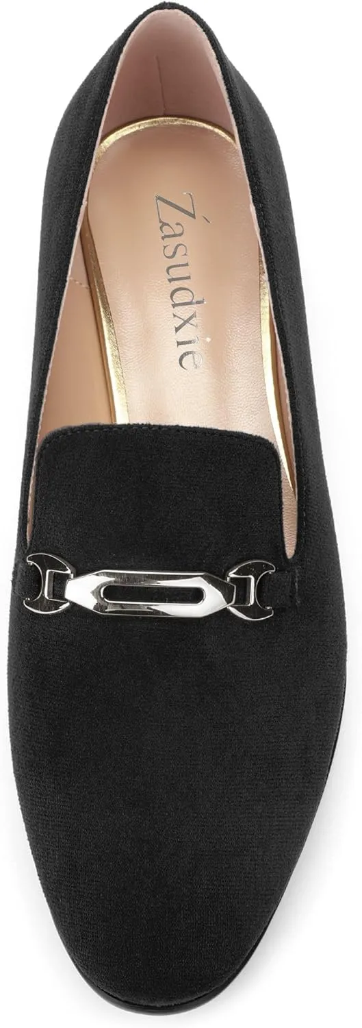 Women's Loafers, Slip On Round Toe Comfortable Flats for Women Dressy and Work, Womens Business Casual Shoes