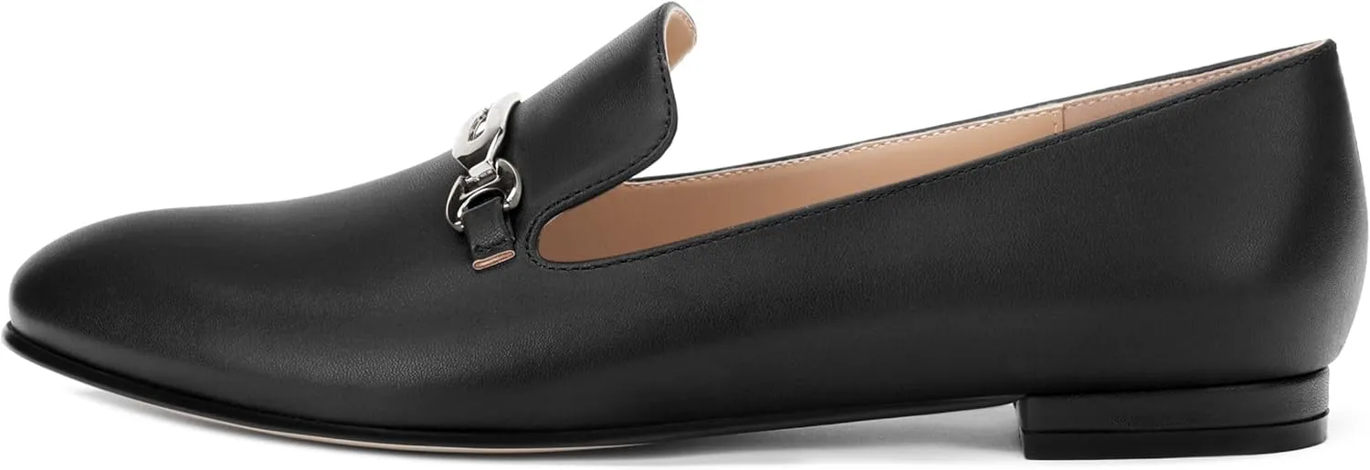 Women's Loafers, Slip On Round Toe Comfortable Flats for Women Dressy and Work, Womens Business Casual Shoes