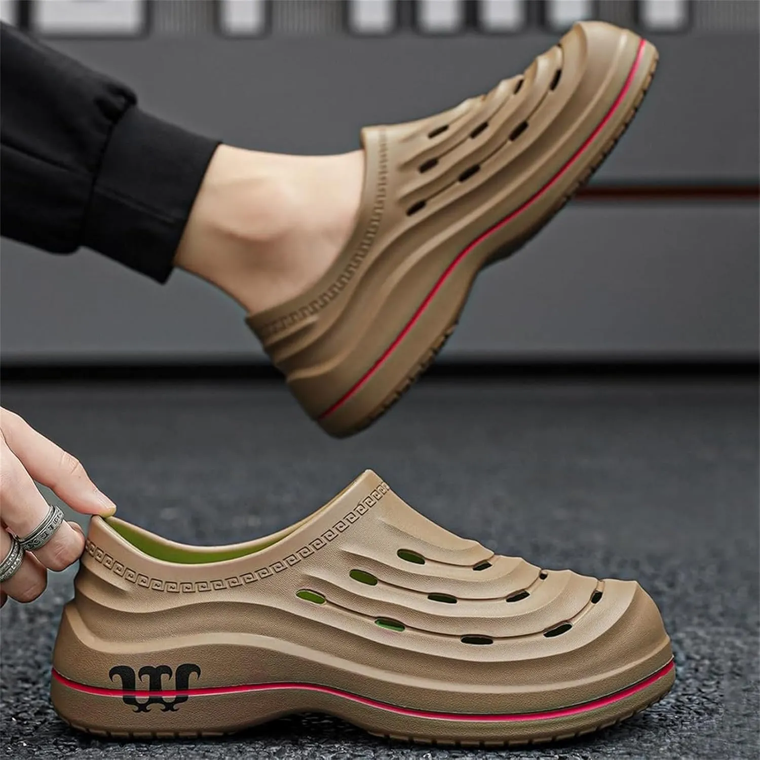 Womens Mens Garden Clogs Shoes,Armadillo Clogs,Non Slip Armadillo Chef Shoes,Nursing Kitchen Food Service Ideal Work Shoe,Outdoor Beach Slippers Orthopedic Arch Support Sandals