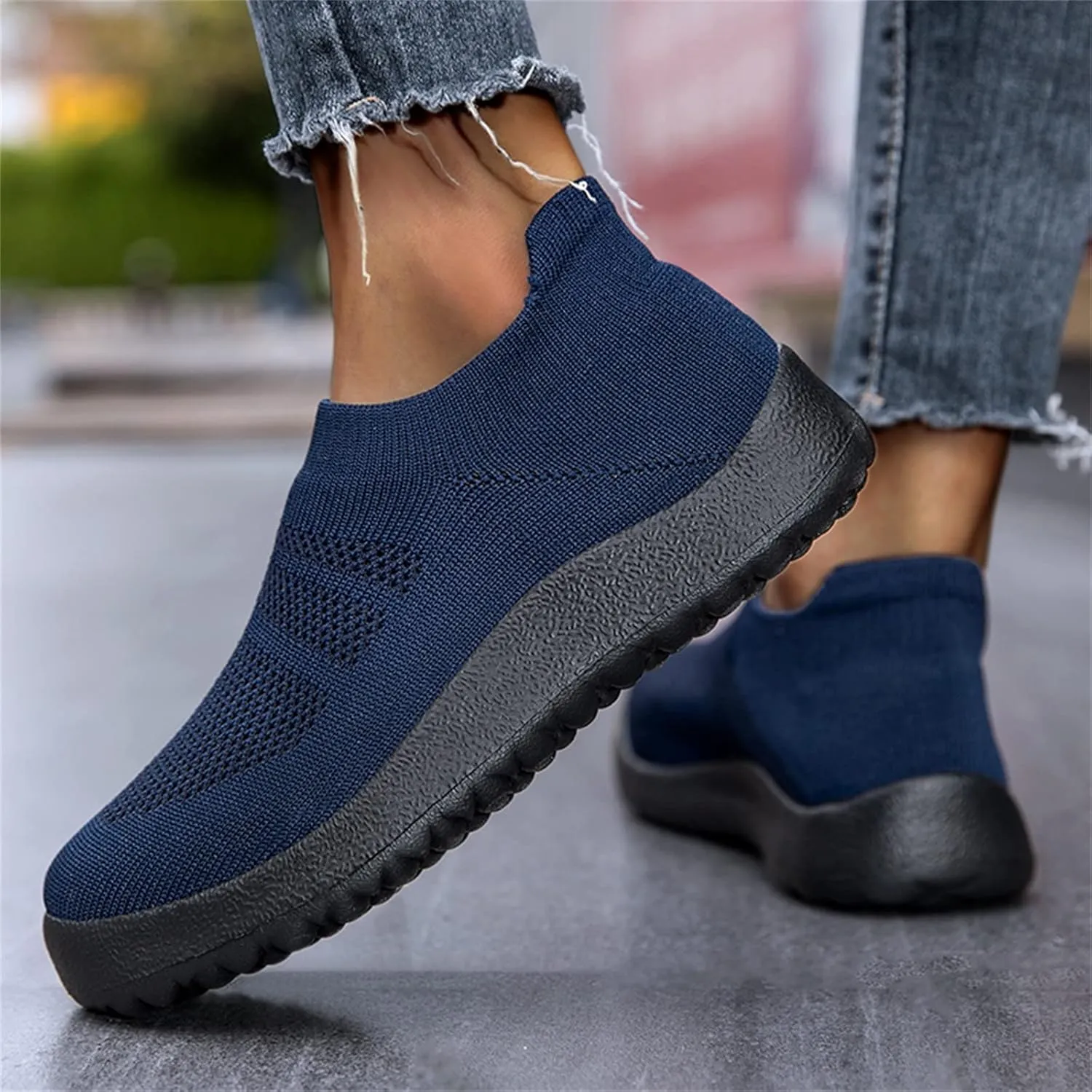 Womens Non Slip Work Shoes Slip On Water Resistant Tennis Shoes Men Mesh Ladies Casual Shoes High Top Sneakers Platform Tennis Shoe Loafers Shoe