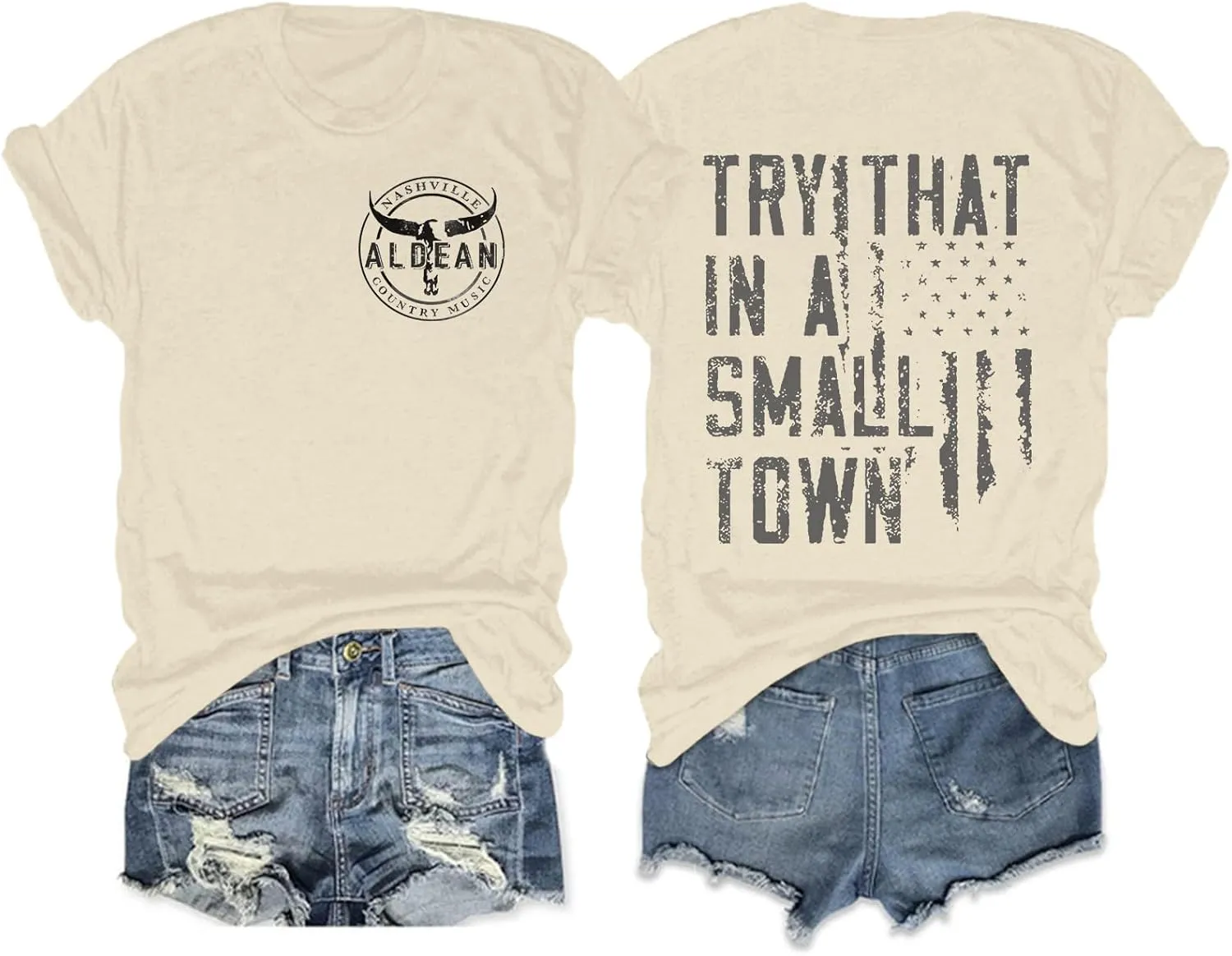Womens Oversized Graphic Country Concert Tees Vintage Cowgirl Western Shirts Rock Band T Shirts Cotton Loose Fit