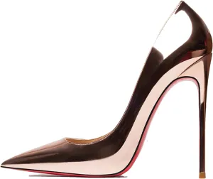 Women's Red Bottom Heels, Star Style Leather Party Pumps